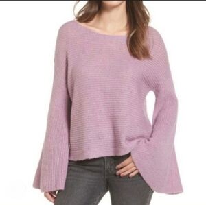 BP Flare Bell Sleeve Lavender Purple Lrg Knit Sweater Pullover